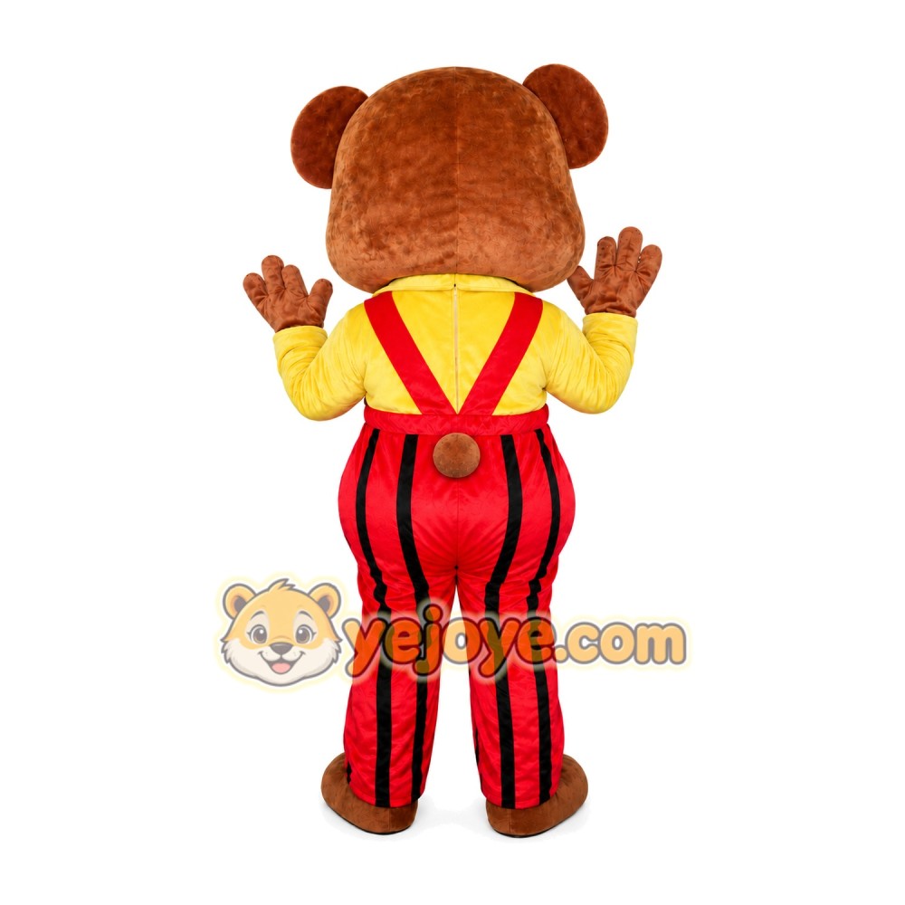 Yellow Coat Bear Mascot Costume