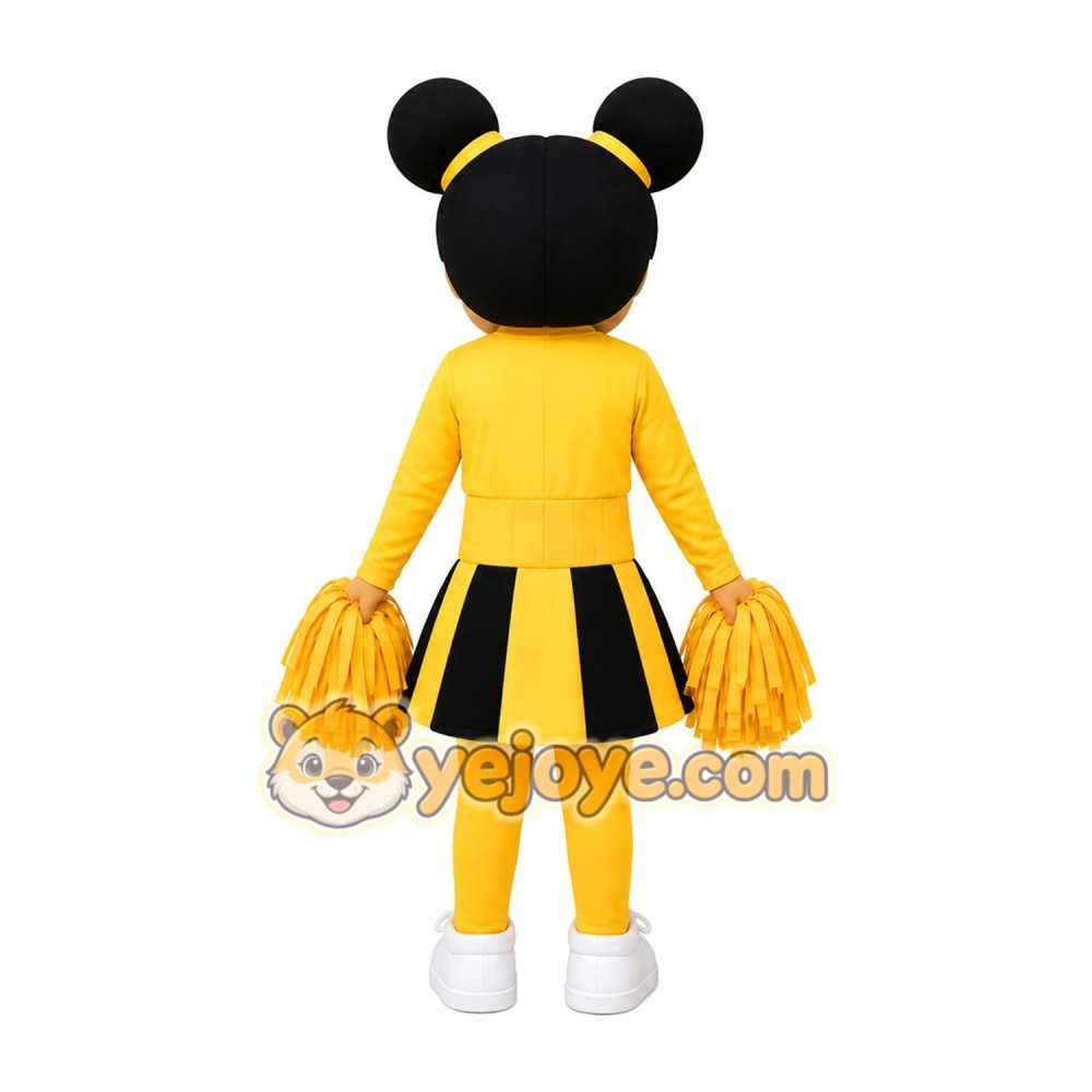 Yellow Dress Cutie Cheer Leader Mascot Costume Yellow Dress Cutie Cheer Leader Mascot Costume