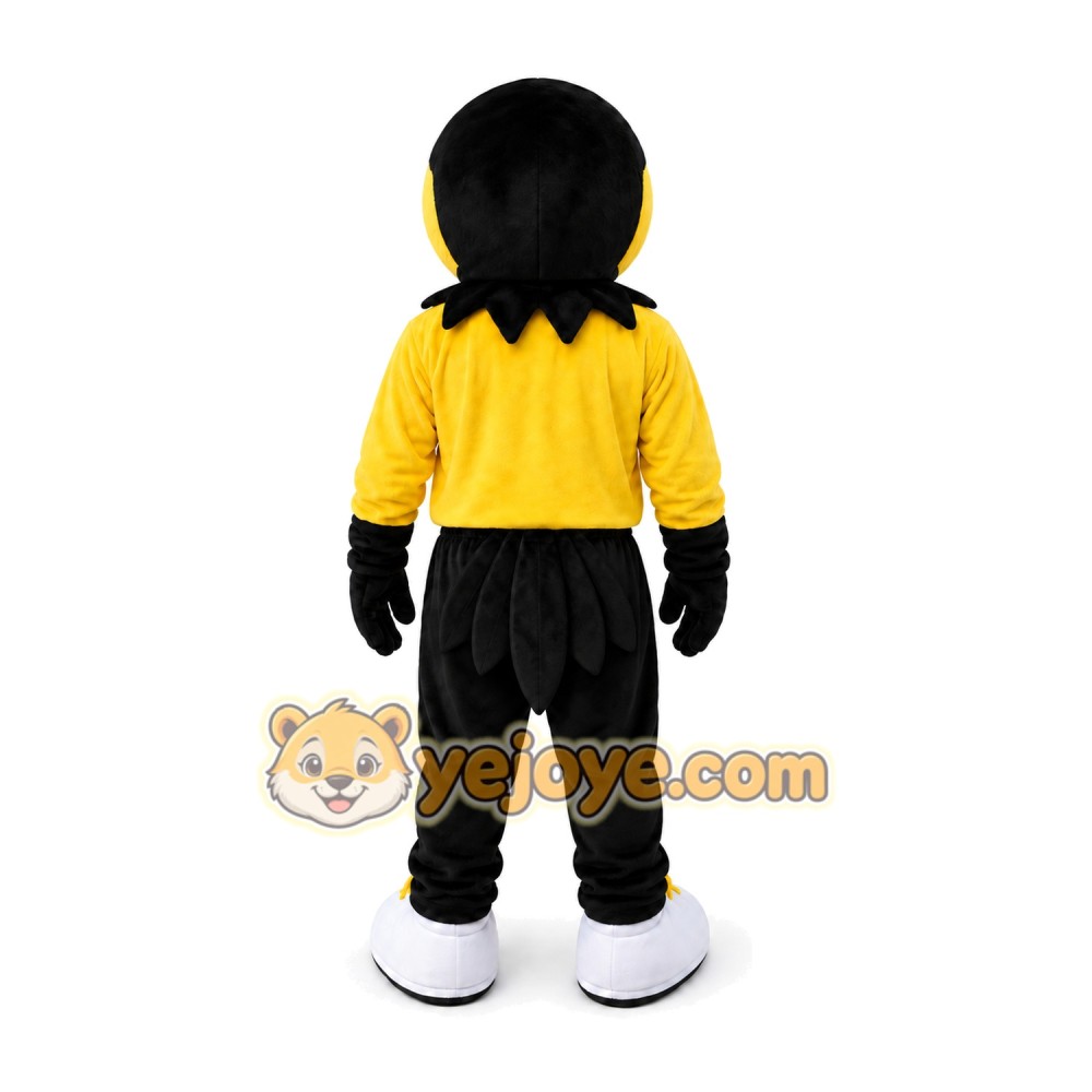 Yellow Eagle Mascot Costume Hawk Falcon Yellow Eagle Mascot Costume Hawk Falcon