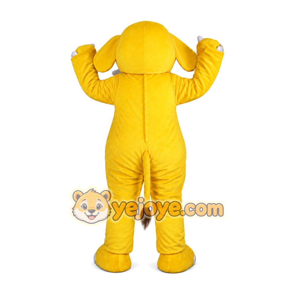 Yellow Elephant Mascot Costume for Adult Yellow Elephant Mascot Costume for Adult