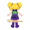 Yellow Hair Girl Mascot Costume Yellow Hair Girl Mascot Costume