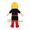 Yellow Hair Girl Mascot Costumes