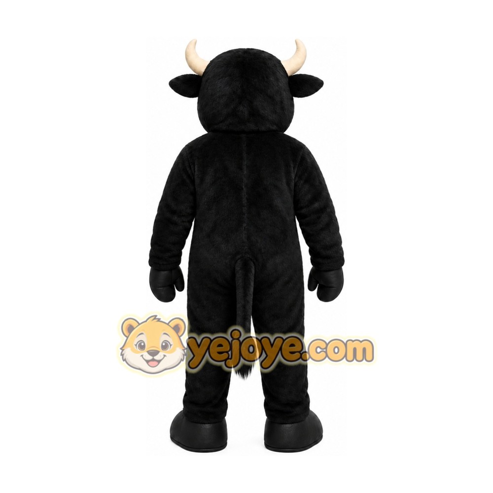 Black Bull Mascot Costume