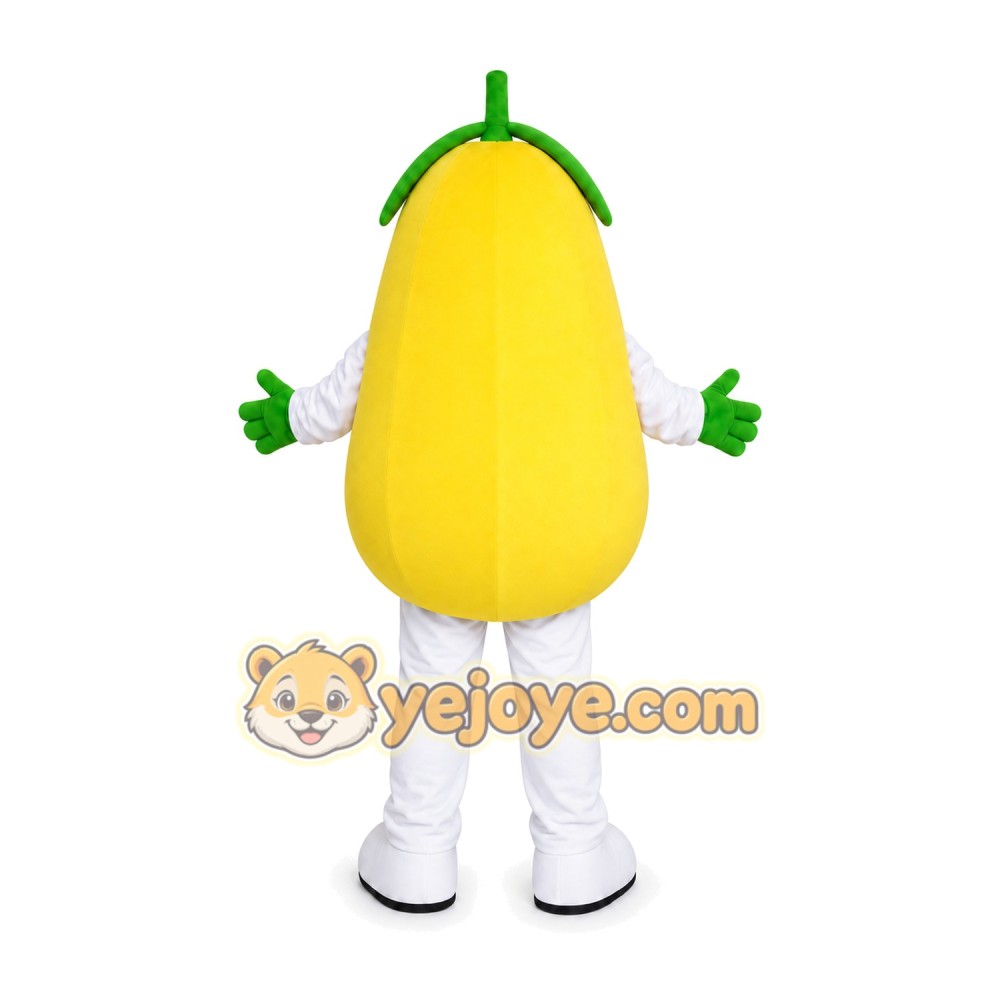 Yellow Pear Mascot Costume Yellow Pear Mascot Costume