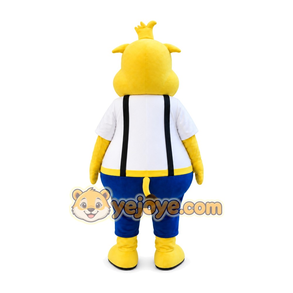 Yellow Rhino Mascot Costume Yellow Rhino Mascot Costume