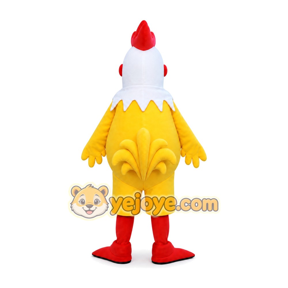 Yellow Rooster Mascot Costume
