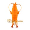 Yellow Shrimp Mascot Costume Yellow Shrimp Mascot Costume