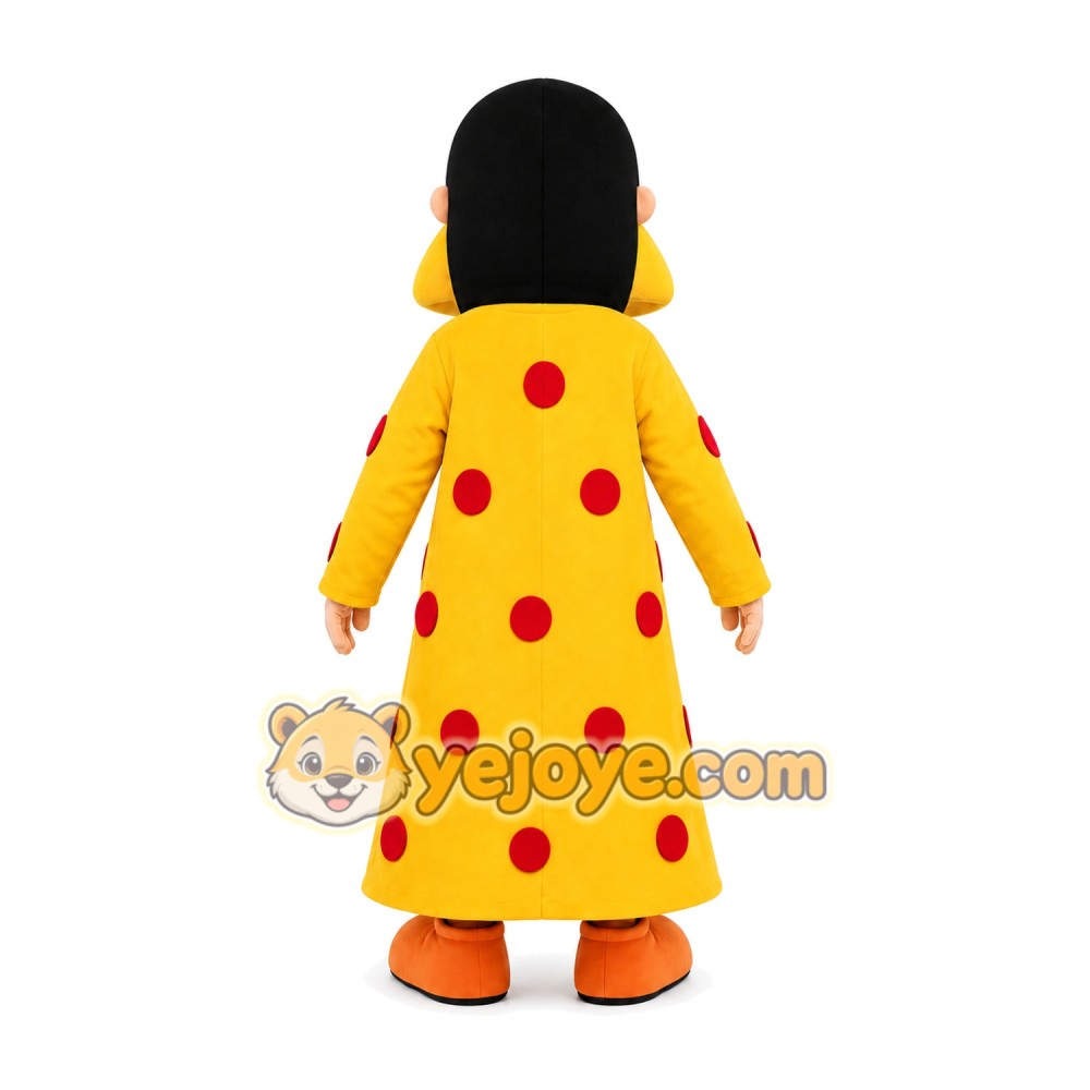 Yellow Skirt Arab Woman Mascot Costume Yellow Skirt Arab Woman Mascot Costume
