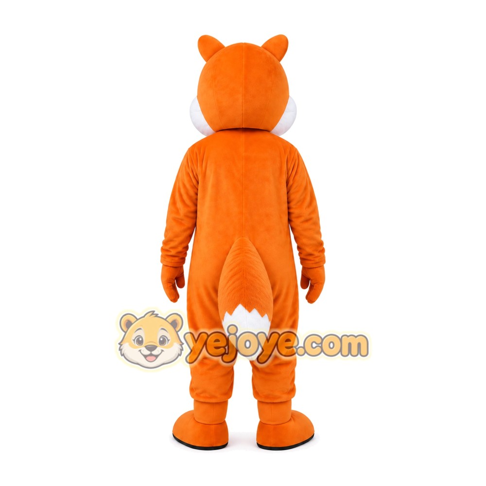 Yellow Squirrel Cartoon Mascot Costume