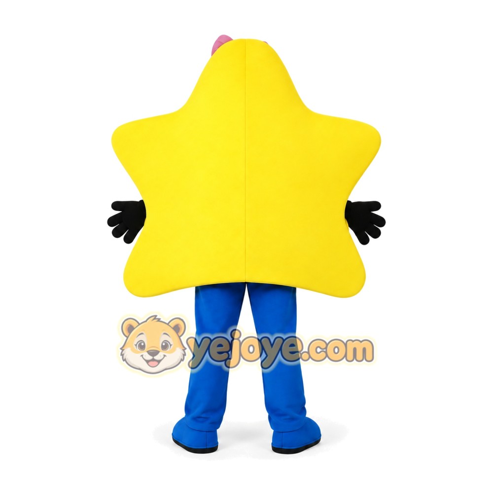 Yellow Star Mascot Star Girl Mascot Costume Yellow Star Mascot Star Girl Mascot Costume