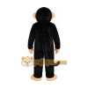 Black Chimpanzee And Banana Mascot Costume Black Chimpanzee And Banana Mascot Costume