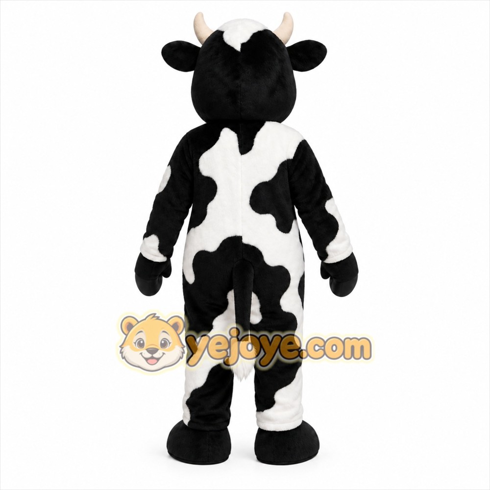 Black Cow Mascot Costume for Adult Black Cow Mascot Costume for Adult
