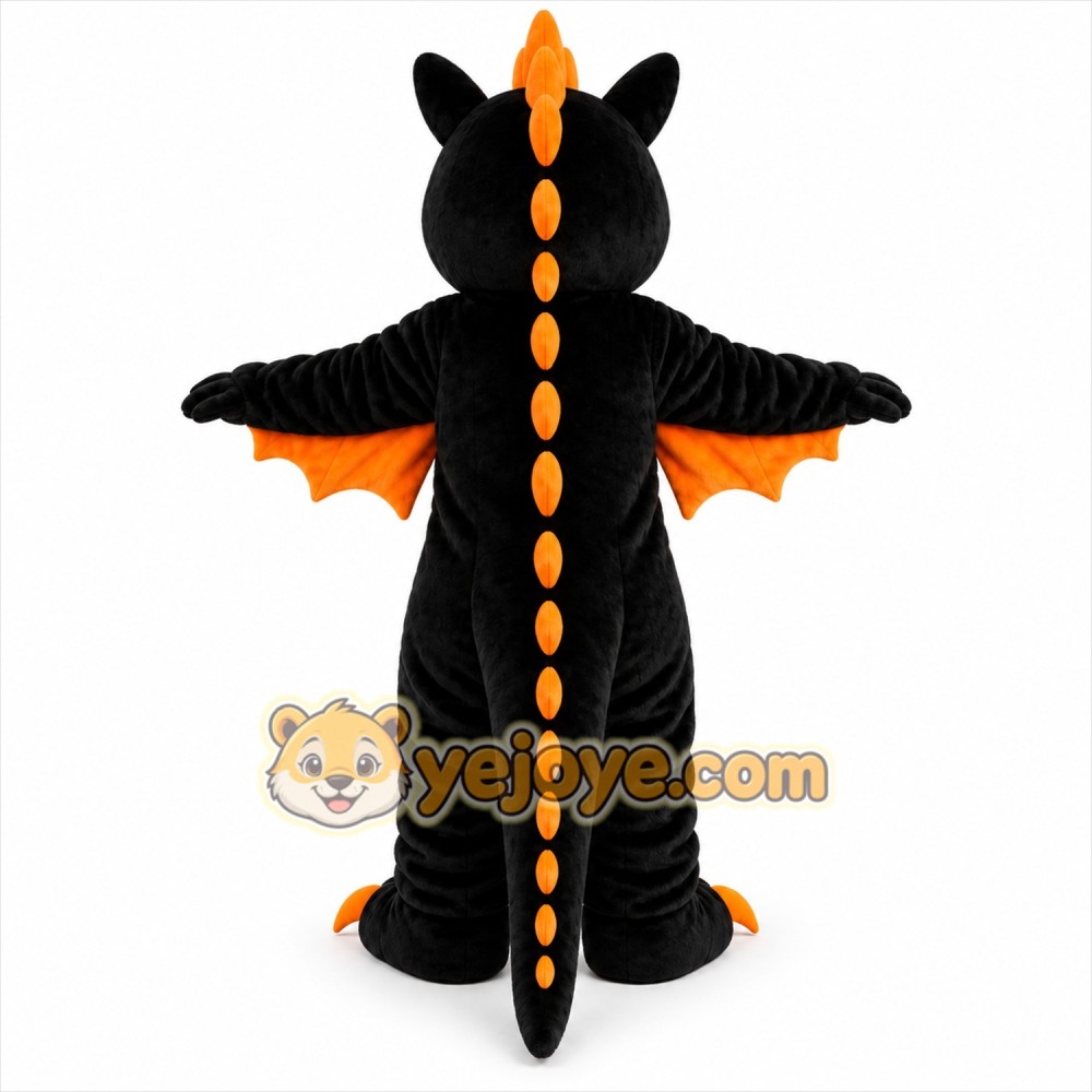 Black Dragon Mascot Costume Black Dragon Mascot Costume