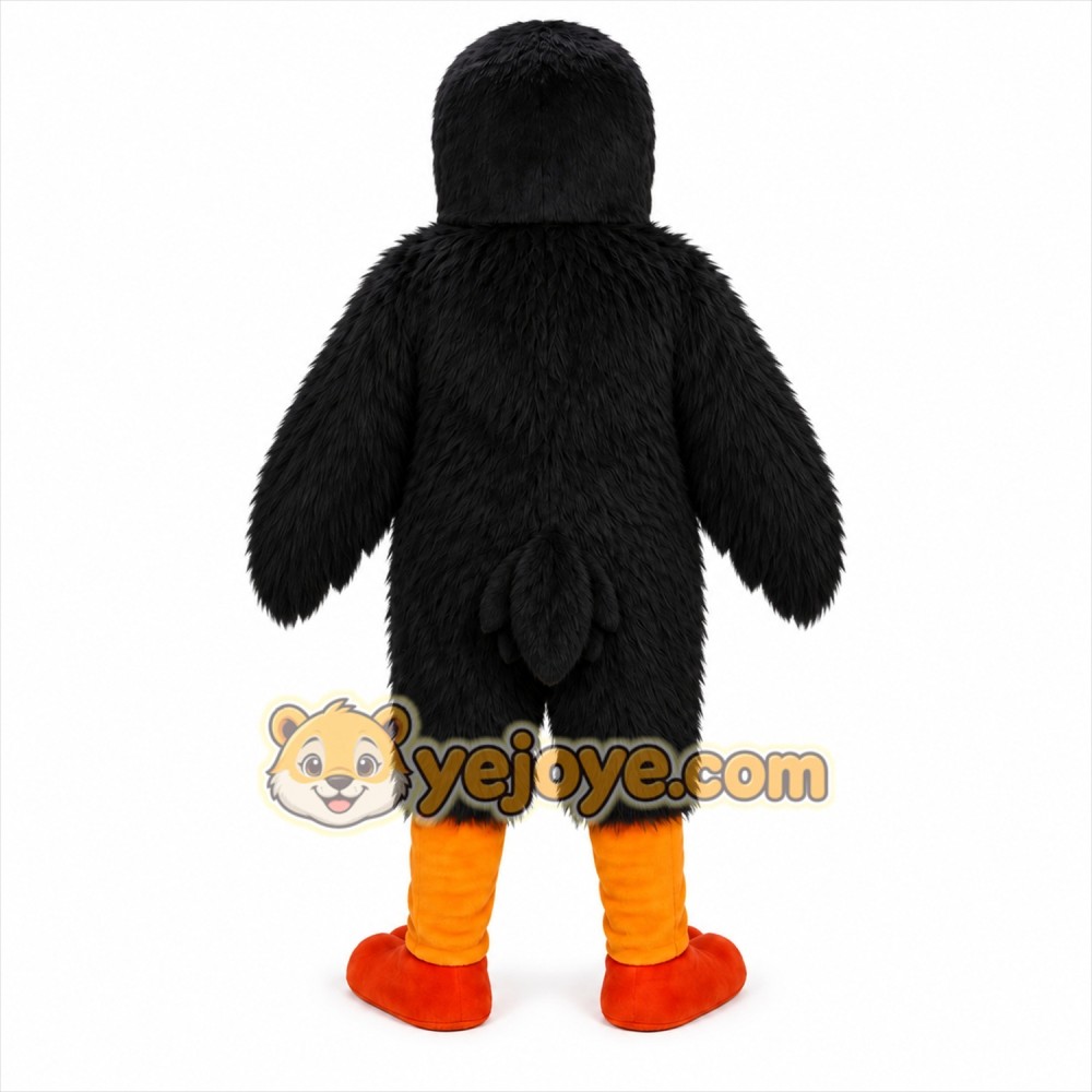 Black Eagle Bird Mascot Costume Black Eagle Bird Mascot Costume