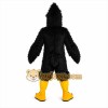 Black Eagle Cartoon Mascot Costume Black Eagle Cartoon Mascot Costume
