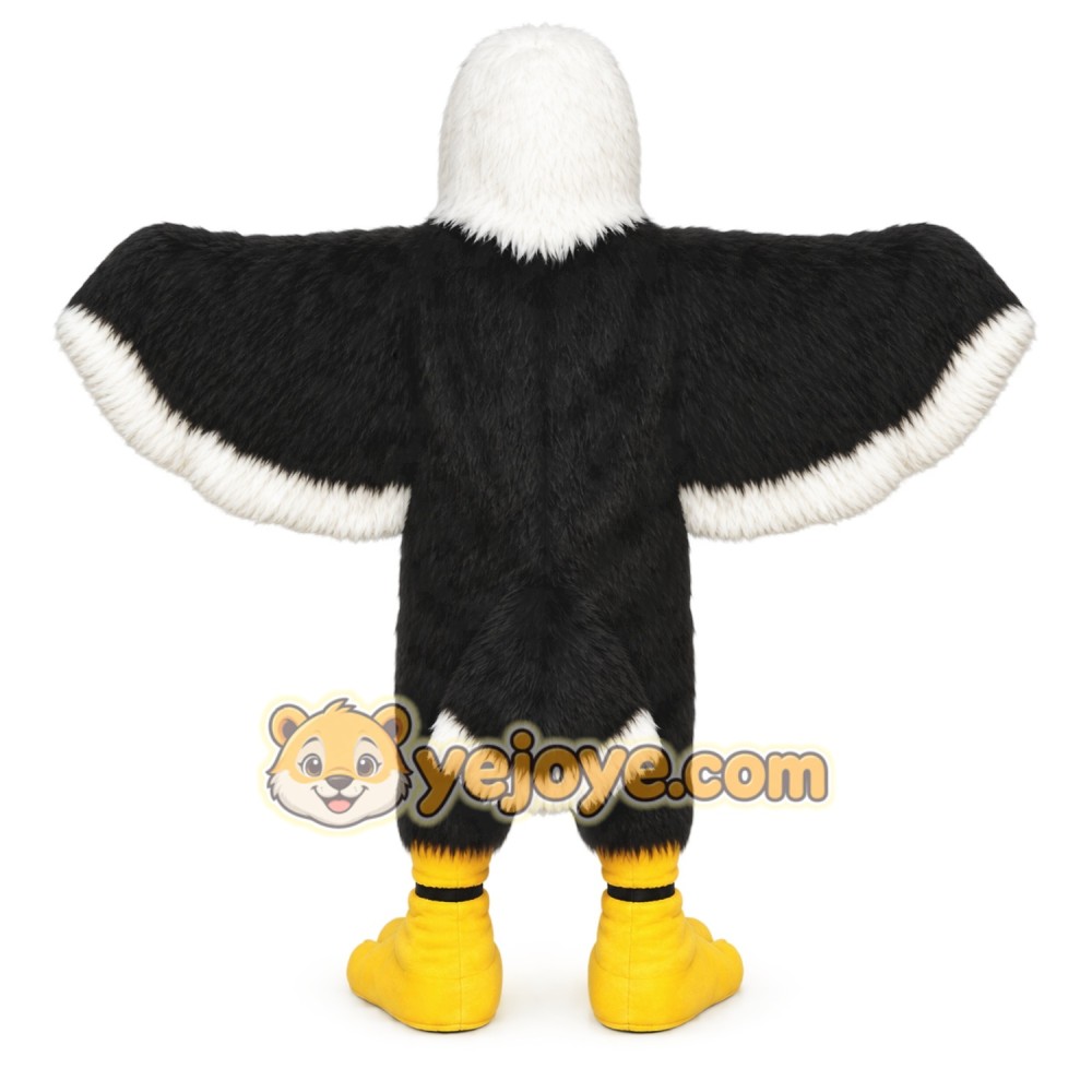 Black Eagle Mascot Costume Black Eagle Mascot Costume