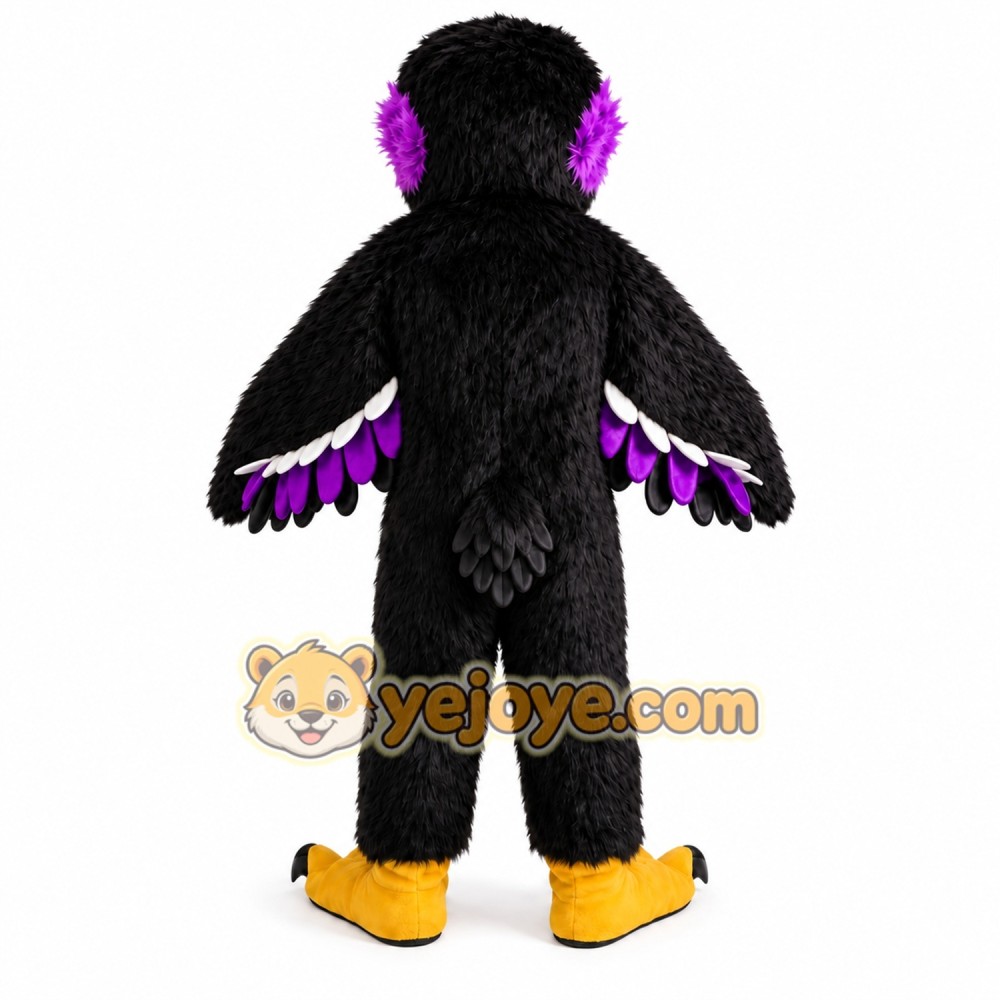 Black Eagle Mascot Hawk _ Falcon Mascot Costume