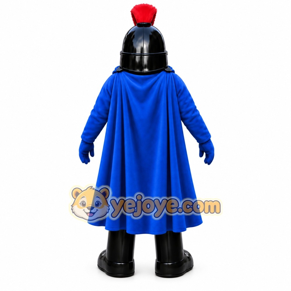 Black Knight Mascot Costume Spartan Trojan Costume