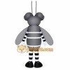 Black Mosquito Mascot Costume Black Mosquito Mascot Costume