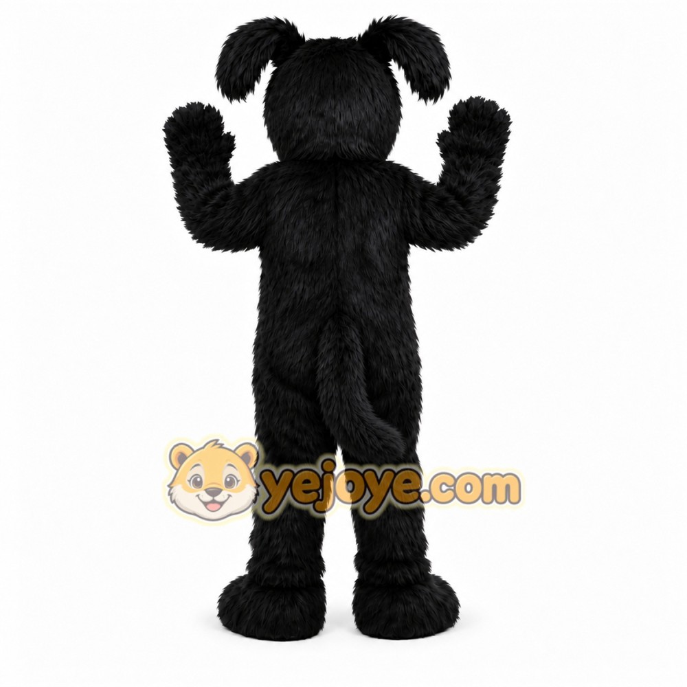 Black Scottish Dog Mascot Costume Cartoon Character Black Scottish Dog Mascot Costume Cartoon Character