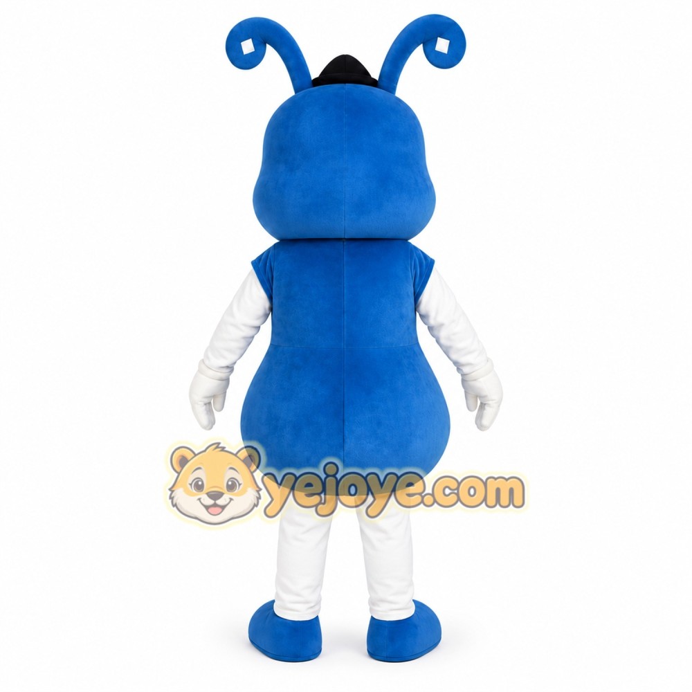 Blue Bee Mascot Costume Blue Bee Mascot Costume