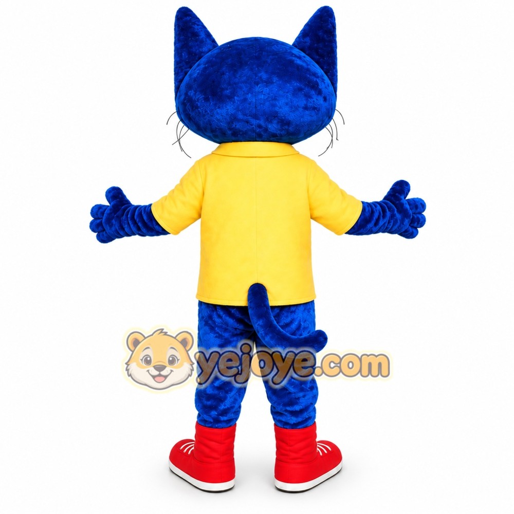 Blue Cat Mascot Costume