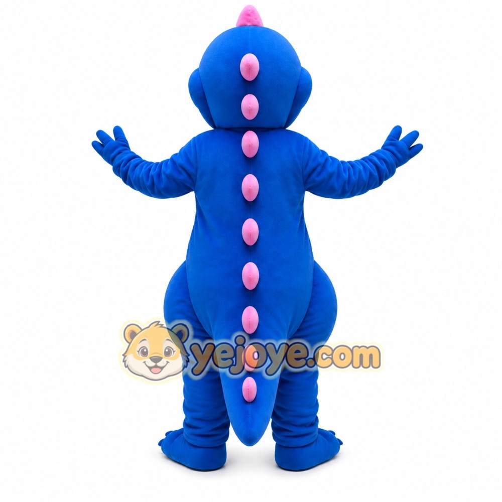 Blue Dinosaur Mascot Costume Blue Dinosaur Mascot Costume