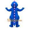 Blue Dinosaur Mascot Costume Blue Dinosaur Mascot Costume