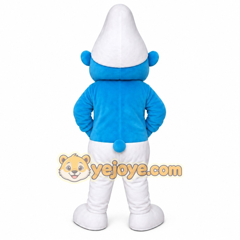 Blue Elf Boy Mascot Costume Blue Elf Boy Mascot Costume