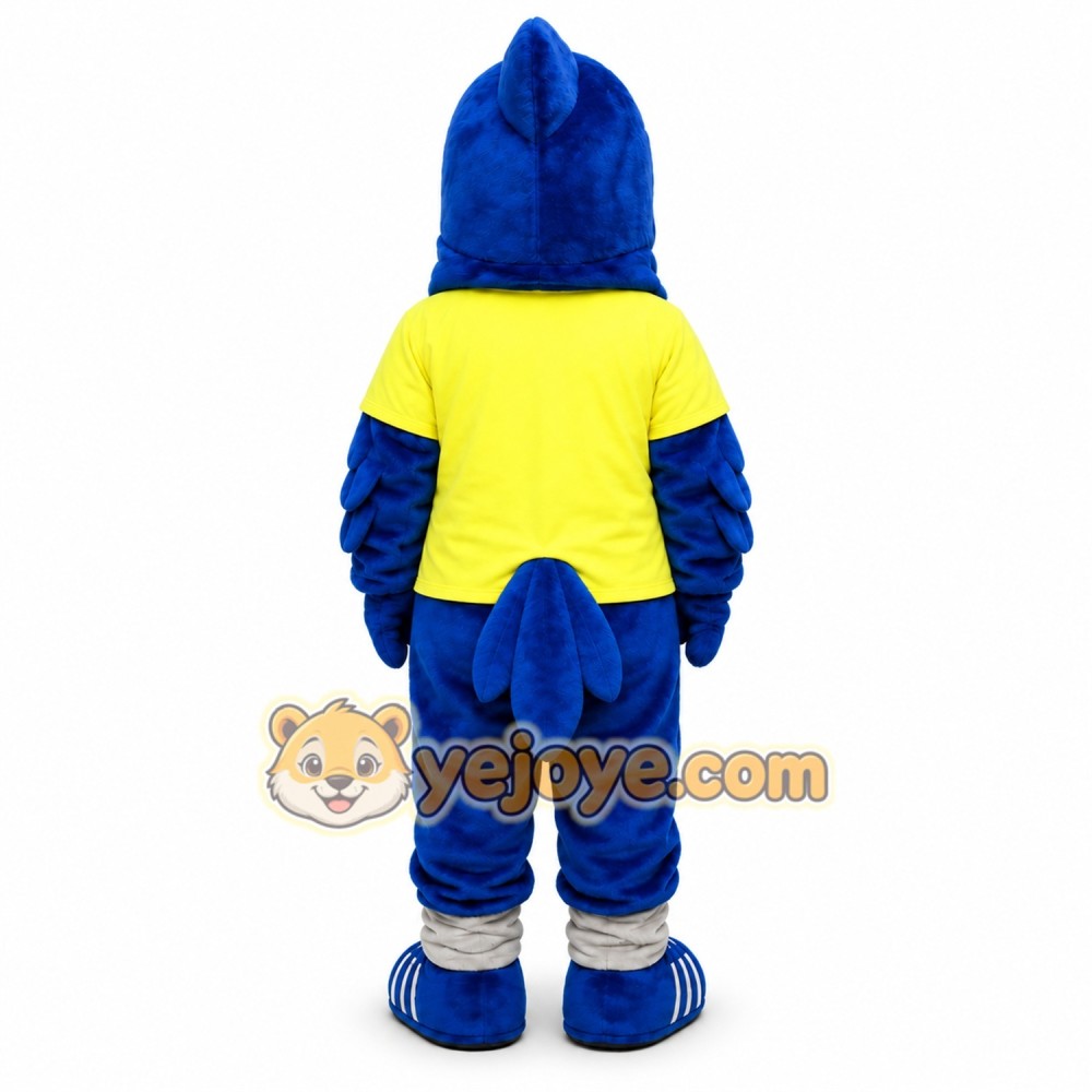 Blue Falcon Hawk Eagle Mascot Costume Blue Falcon Hawk Eagle Mascot Costume