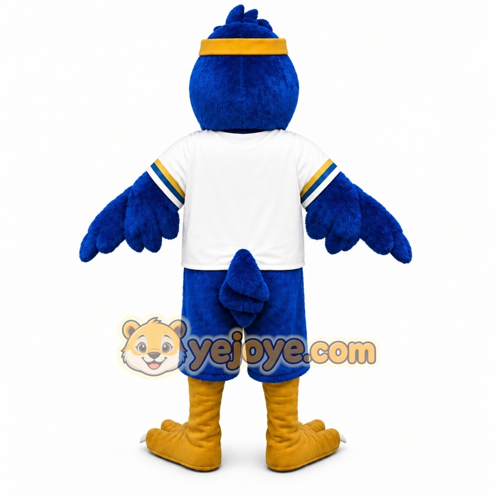Blue Falcon Mascot Costume Blue Falcon Mascot Costume