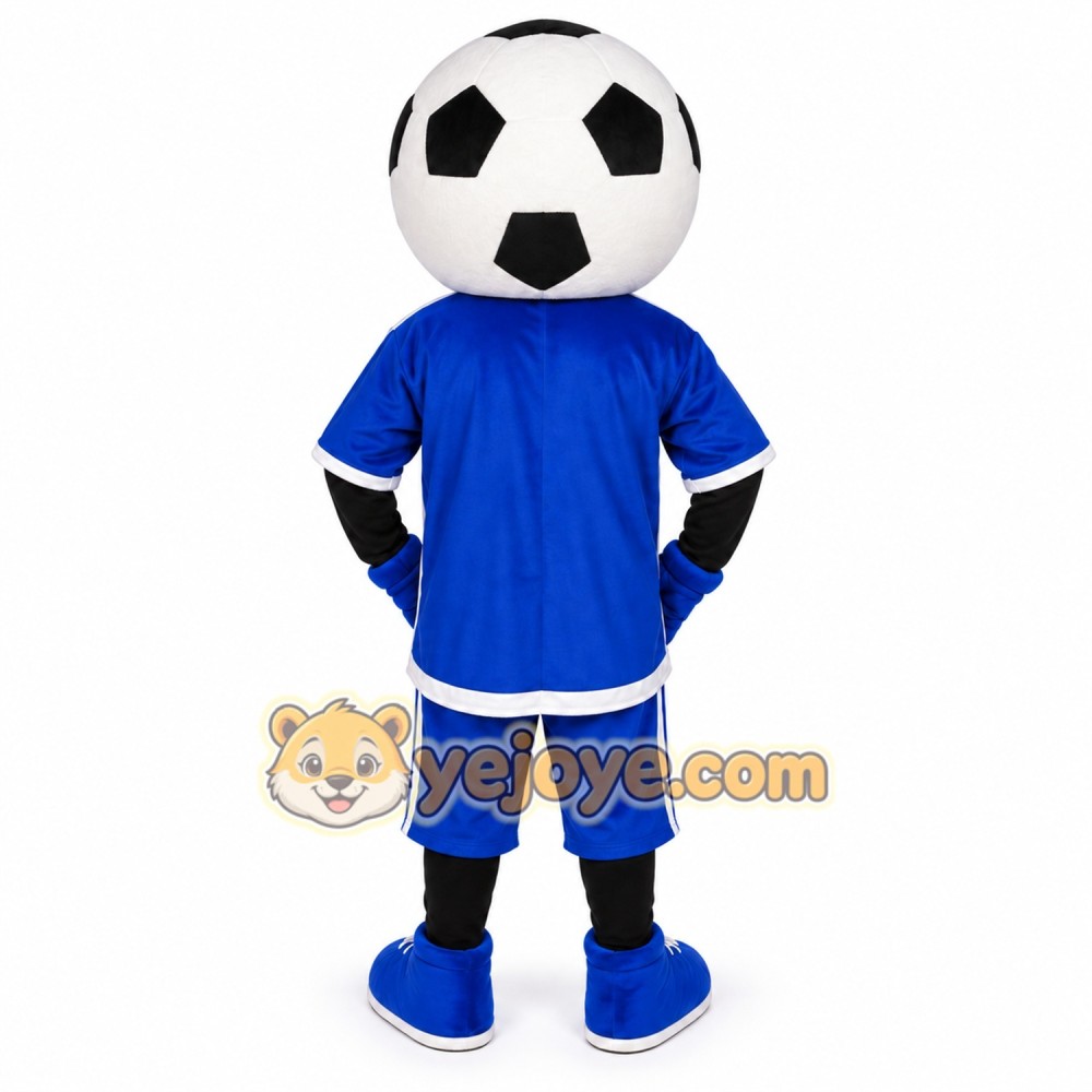 Blue Football Mascot Costume Blue Football Mascot Costume