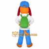 Blue Hat Dog Mascot Costume