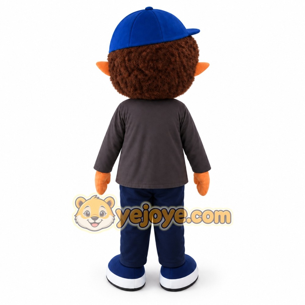 Blue Hat Smile Boy Mascot Costumes Cool Kids Costume Blue Hat Smile Boy Mascot Costumes Cool Kids Costume