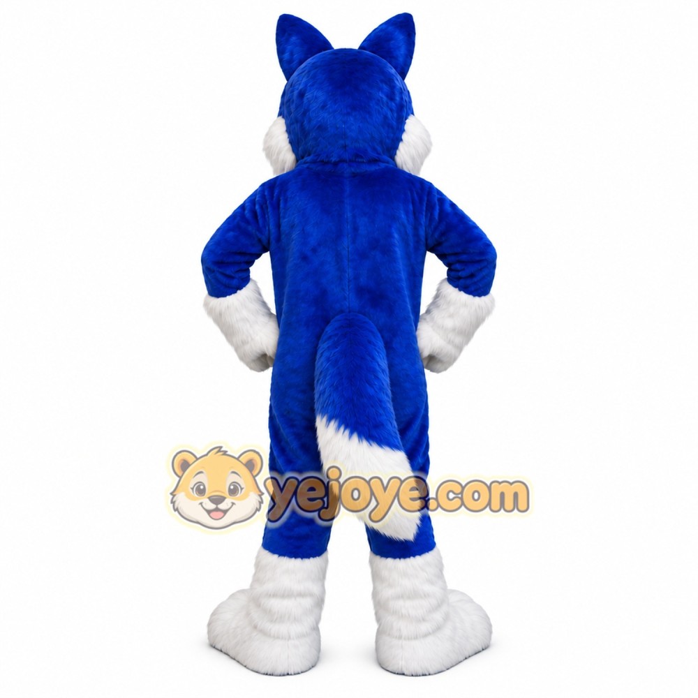 Blue Husky Dog Mascot Costume Adult Halloween Costume