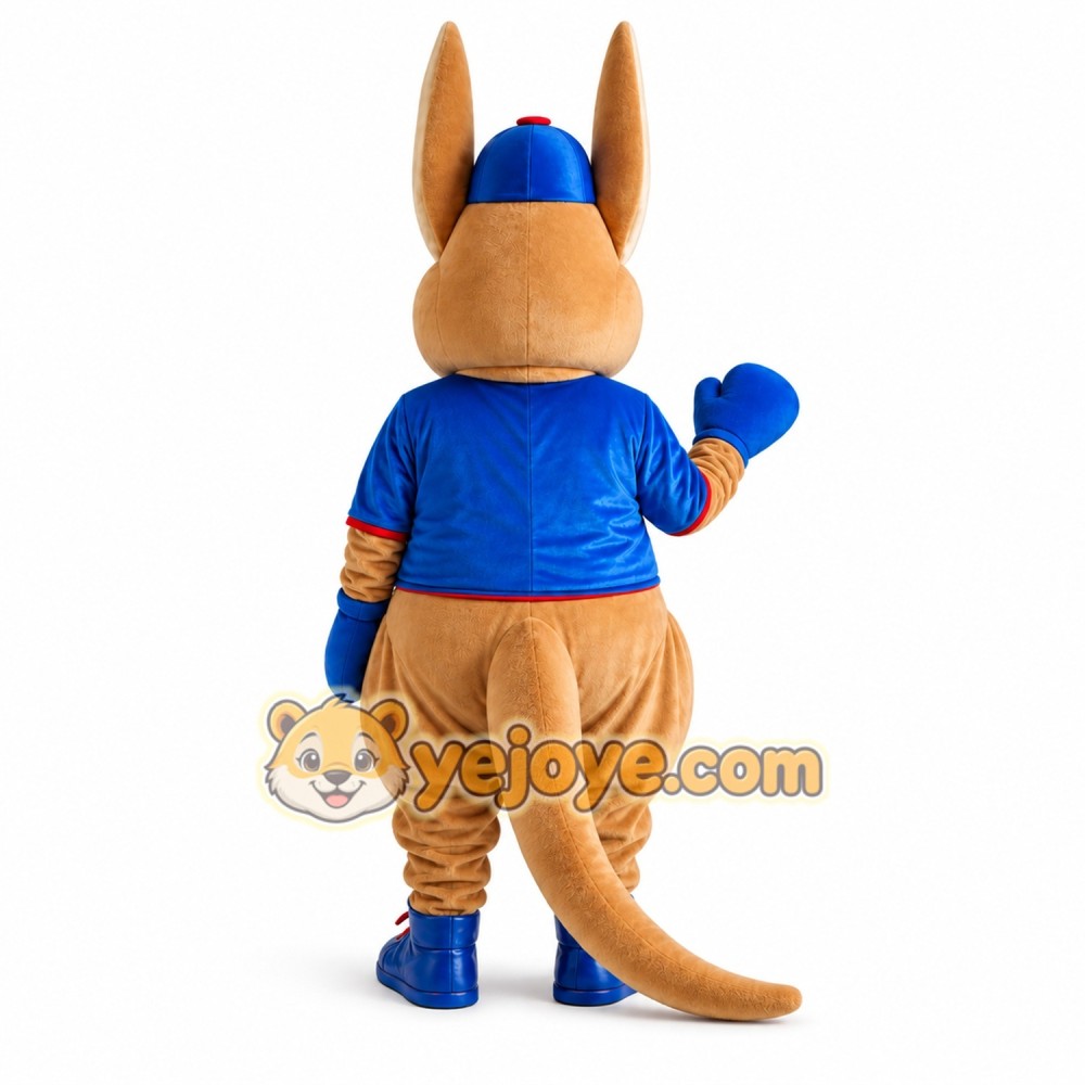Blue Kangroo Mascot Costume Blue Kangroo Mascot Costume