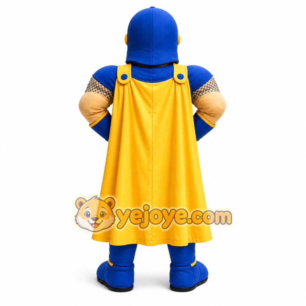 Blue Knight Mascot Costume Blue Knight Mascot Costume