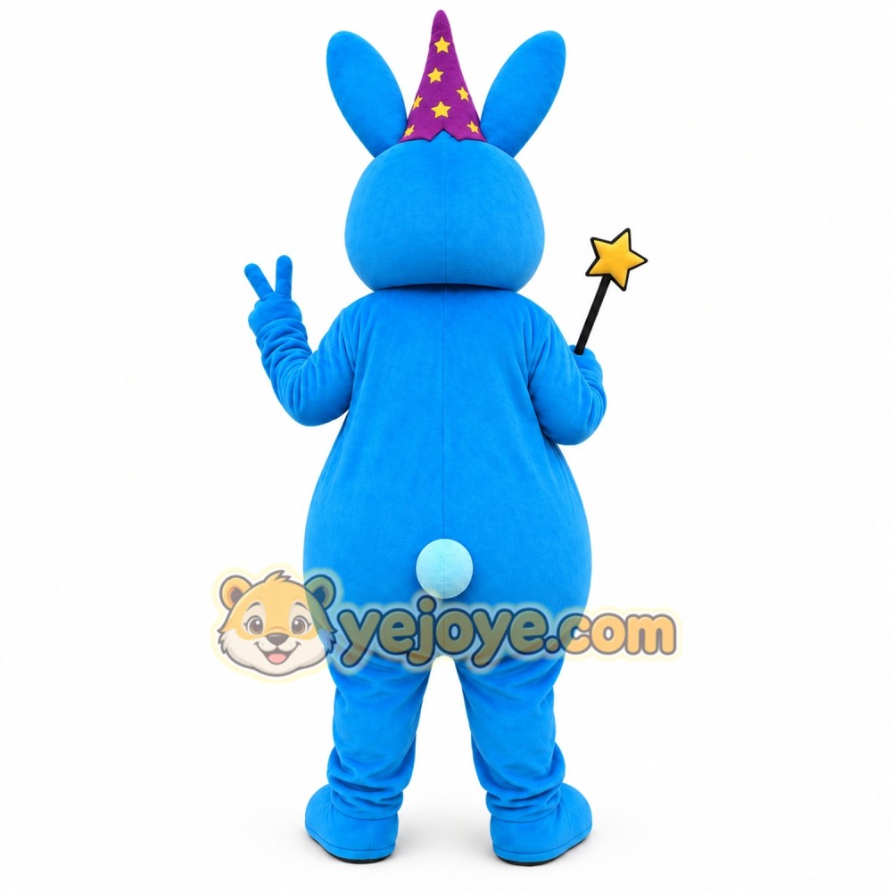 Blue Magic Rabbit Mascot Costume for Adult Blue Magic Rabbit Mascot Costume for Adult
