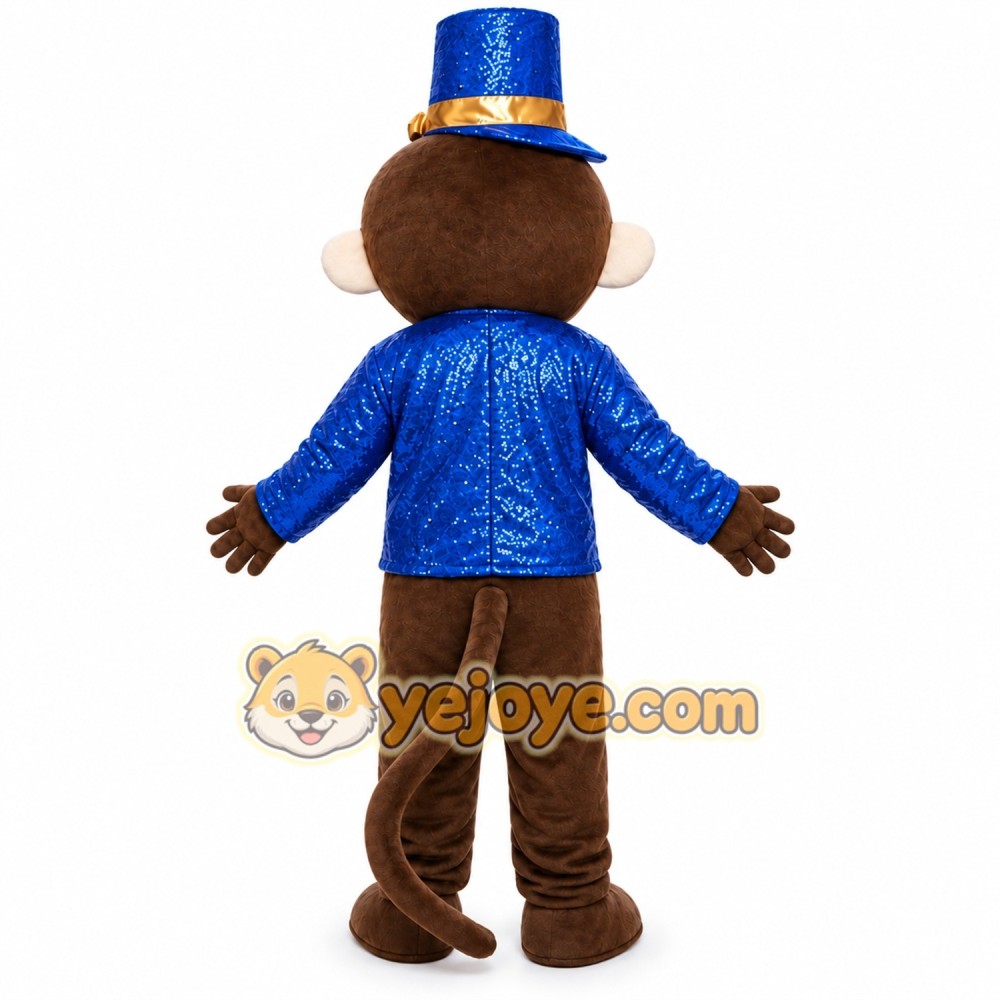 Blue Monkey Mascot Costume Blue Monkey Mascot Costume