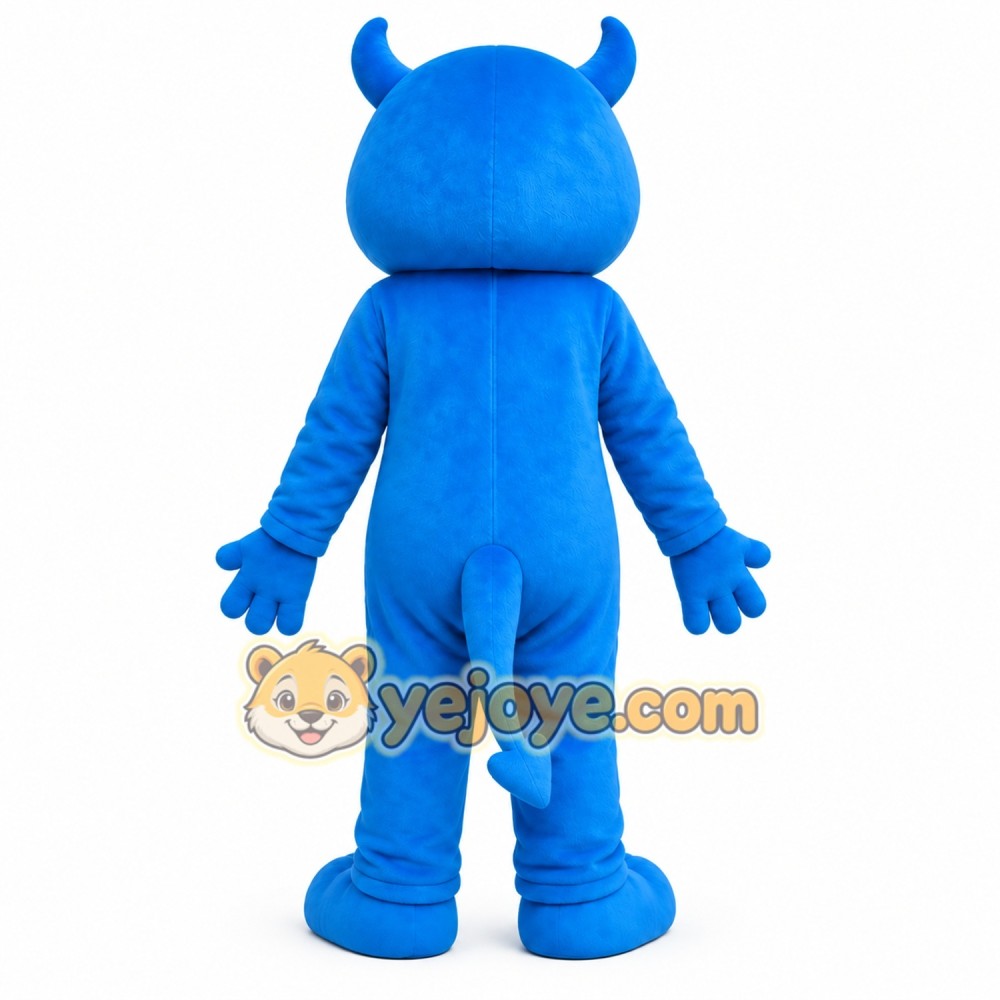 Blue Monster Mascot Costume Blue Monster Mascot Costume
