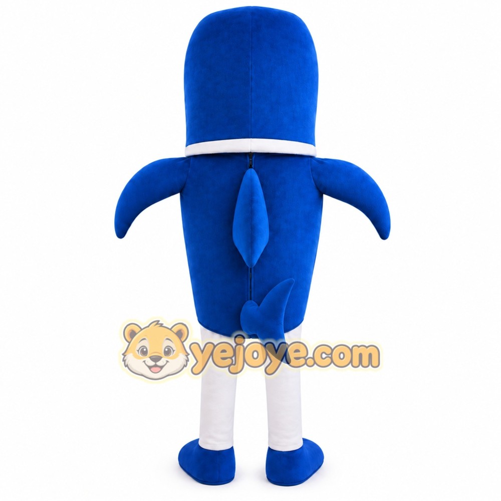 Blue Shark Mascot Costume Blue Shark Mascot Costume