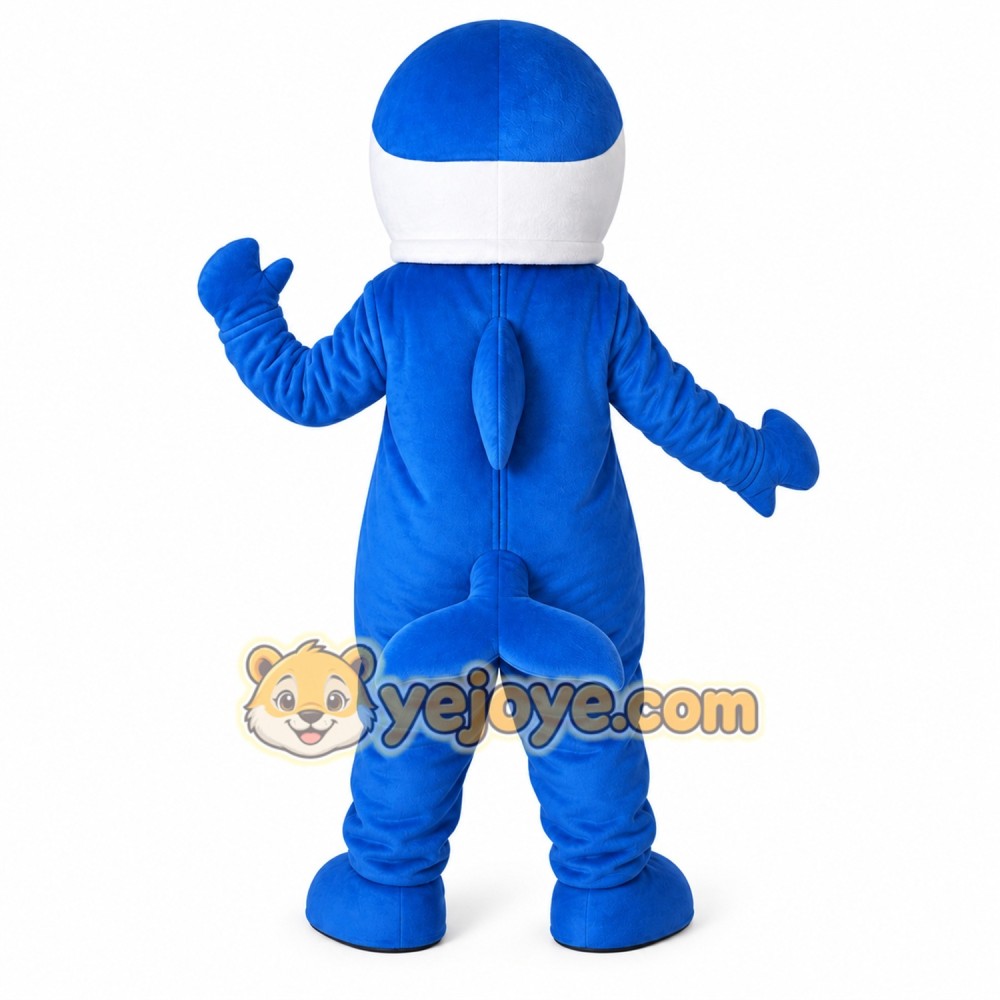 Blue Whale Adult Mascot Costume Blue Whale Adult Mascot Costume