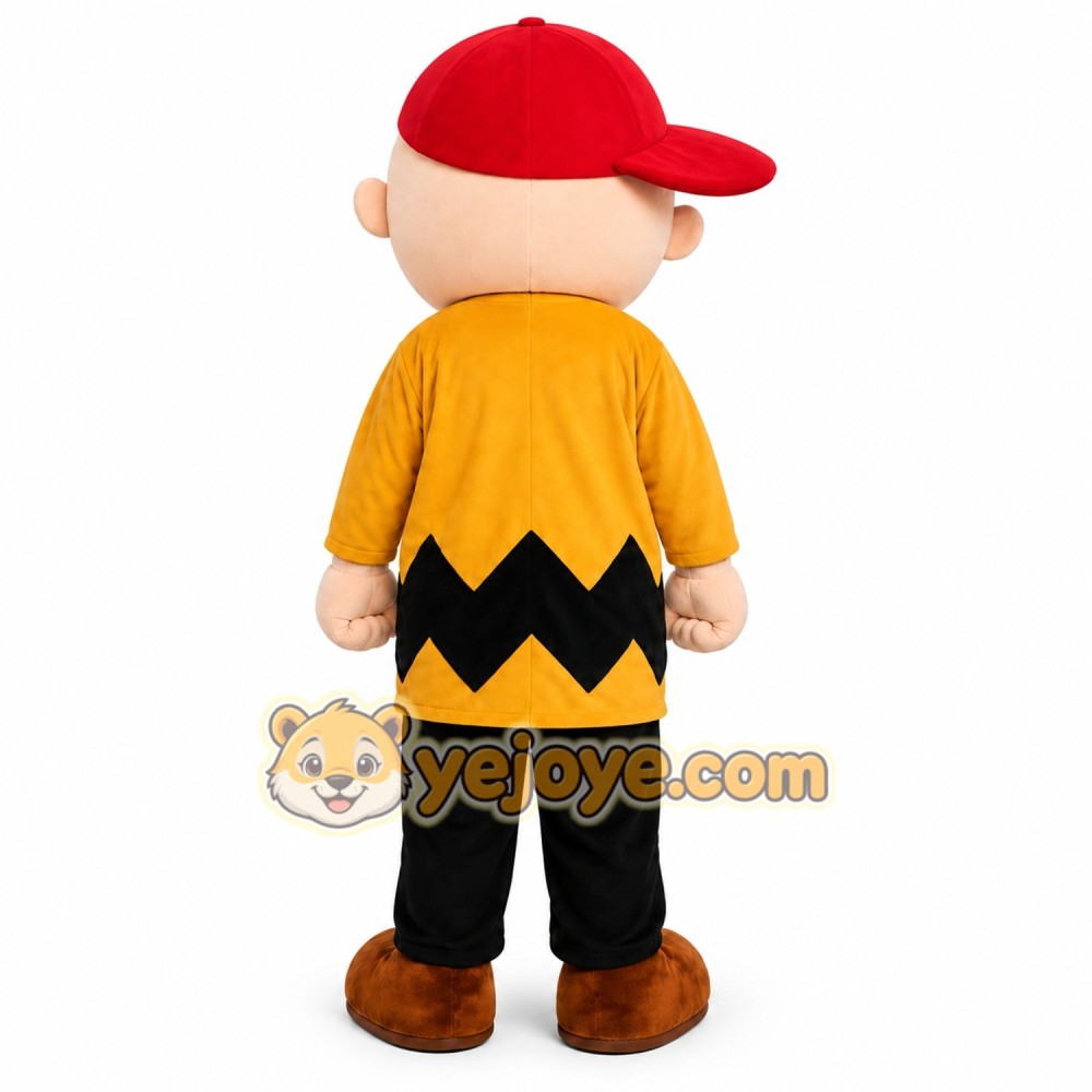 Boy Brown Mascot Costume Boy Brown Mascot Costume
