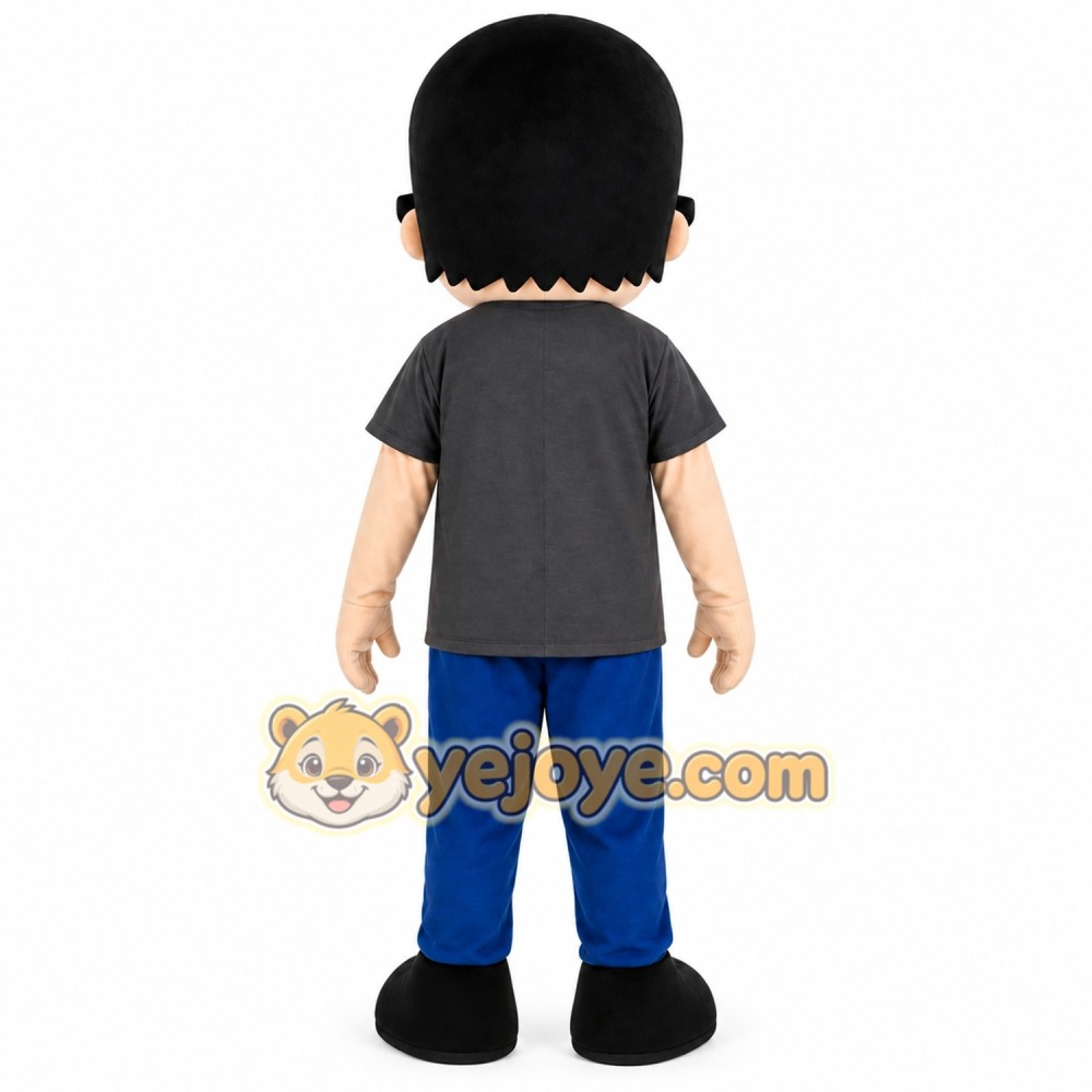 Boy Mascot Costume With Glasses