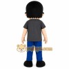 Boy Mascot Costume With Glasses