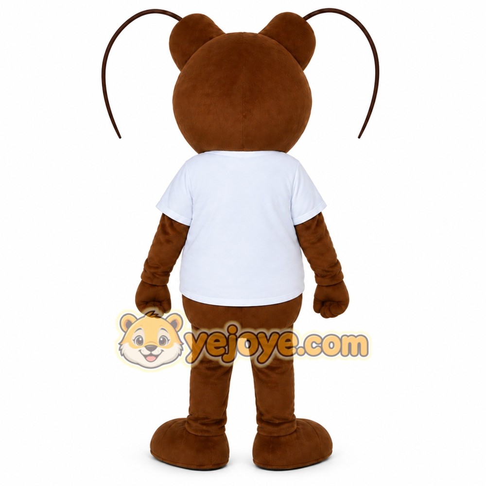 Brown Ant Mascot Costume Cartoon Ant