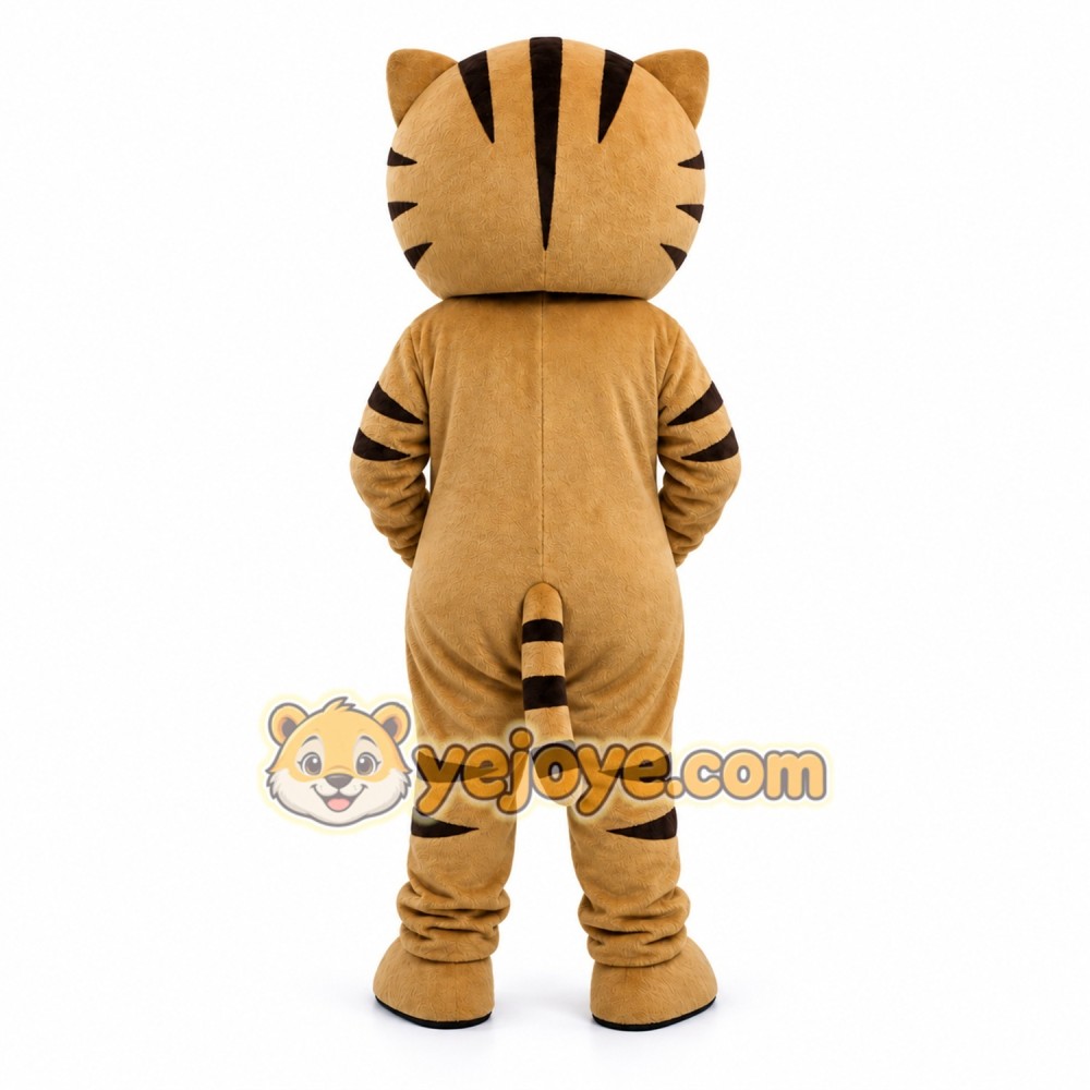 Brown Cat Holiday Mascot Costume Brown Cat Holiday Mascot Costume