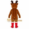 Brown Christmas Deer Elk Mascot Costume Brown Christmas Deer Elk Mascot Costume