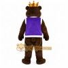Brown Crown Bear Cartoon Mascot Costume Brown Crown Bear Cartoon Mascot Costume