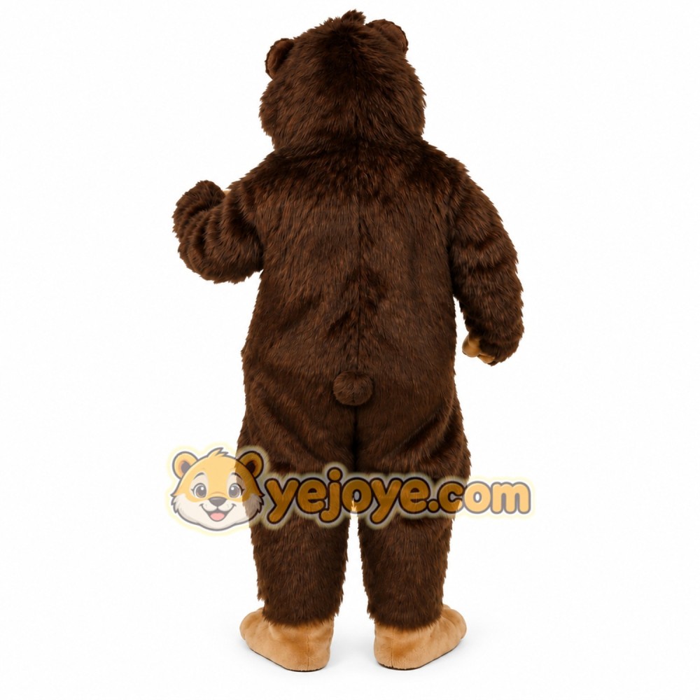 Brown Fur Boris Bear Mascot Costume Brown Fur Boris Bear Mascot Costume